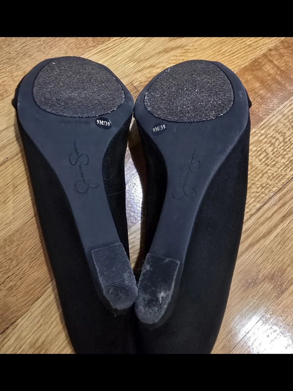 Black Jessica Simpson Wedged Heels